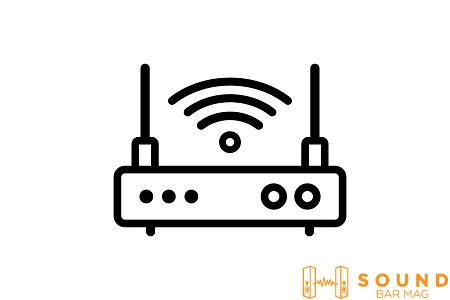 Connect the Soundbar using a Wireless Router