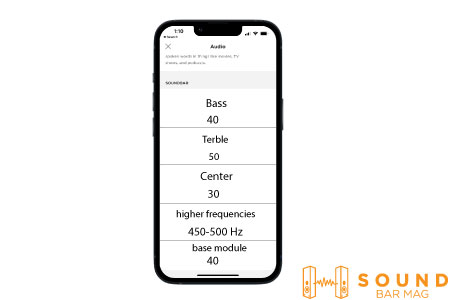 BOSE Soundbar Bass and Treble Settings