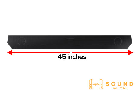 SAMSUNG HW-Q990B Soundbar size and Design