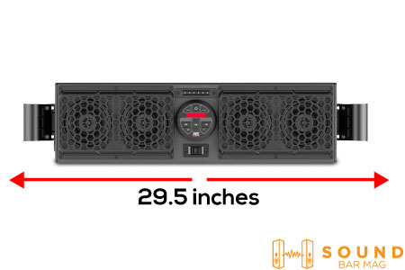 Size and Design of MTX MUDSYS31 soundbar