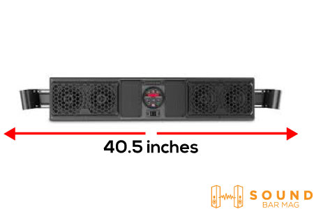 Size and Design of MTX MUDSYS41 soundbar