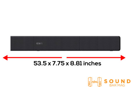 Size and Design of Sony HT-A7000