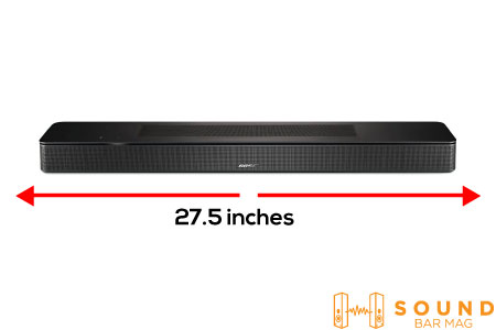 Size and Design of bose soundbar 600