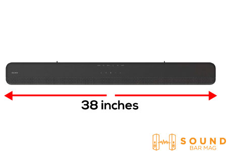 Size and Design of sony HTX8500 soundbar