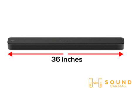 Sony HT-S350 Soundbar design and size