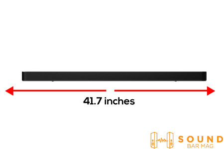 Size and Design of LG SP8YA soundbar