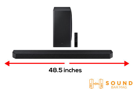 Size and Design of Samsung HW-Q900A Soundbar