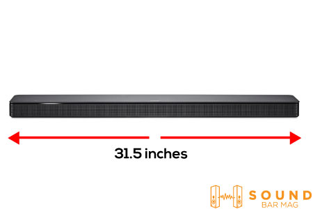 Size and Design of bose 500 soundbar